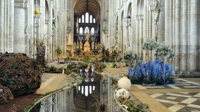 Ely Cathedral Flower Festival display